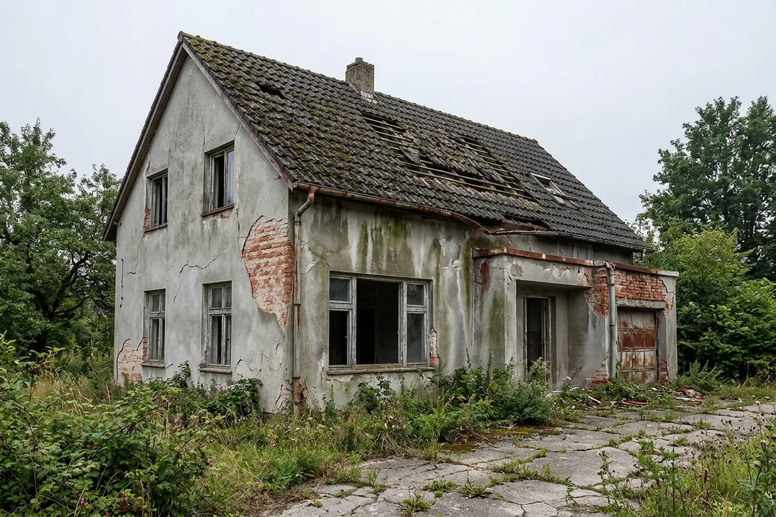 Starší český rodinný dům před rekonstrukcí